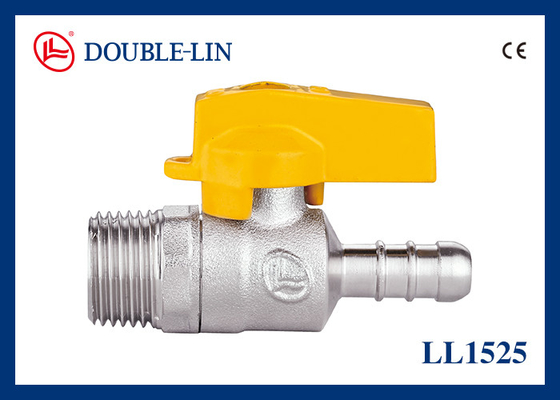 اتصال شلنگ نر X 1/2" X 11mm شیر توپی گاز برنجی