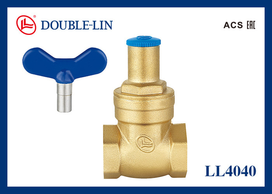 Brass Gate Valve 1/2"-2" with Lockable Handle 16 Bar Pressure