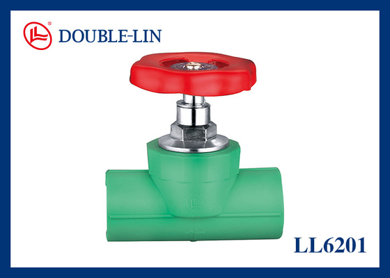 Build-in Stop Valve with Steel Handle Female x Female 20 Bar Working Pressure -10℃ to 100℃ Working Temperature