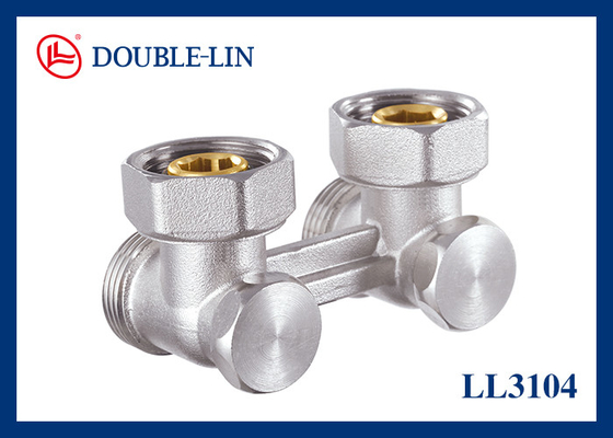 F3/4' X M3/4" زاویه دو شیر لوله ای ISO228 Thread
