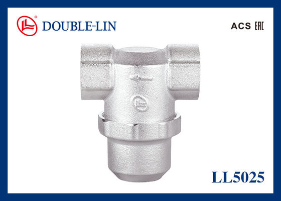 ISO228 Thread Female X Female 1/2 "برنج T Strainer