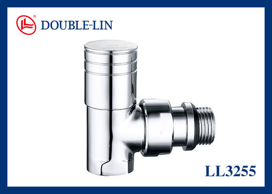 دریچه رادیاتور برقی پولیش شده کرومی 1/2" × 1/2"